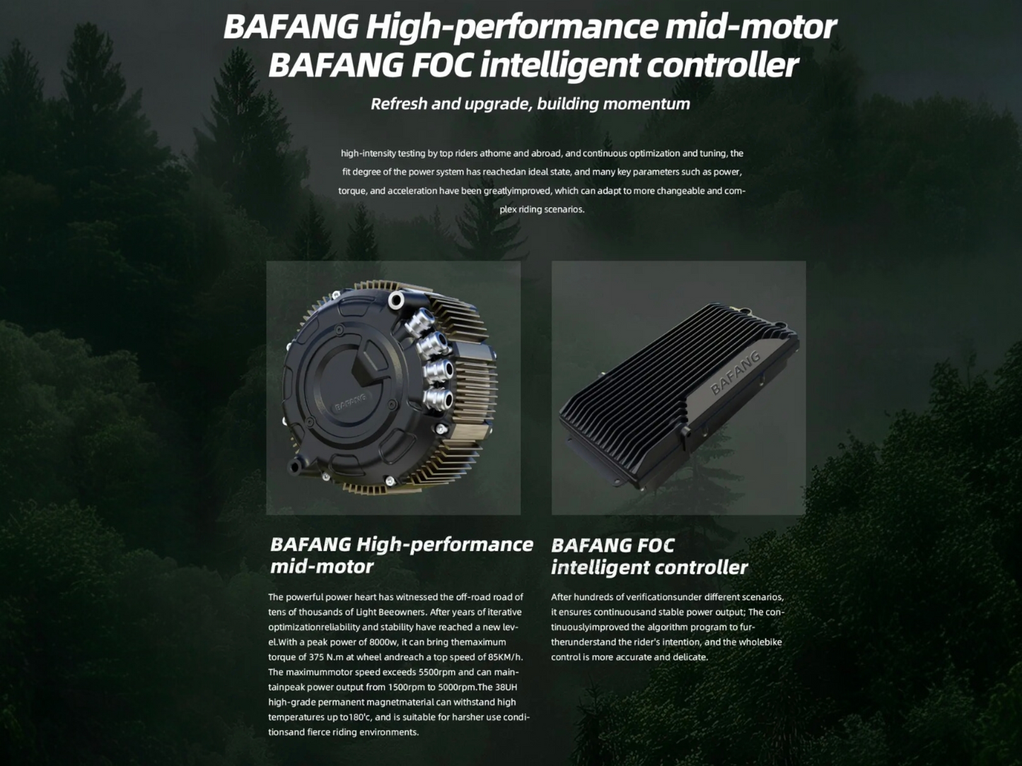 K8 Pro Electric Dirt Bike-Long Range, Samsung Lithium Battery, 275 lb.ft. of torque for $99/month