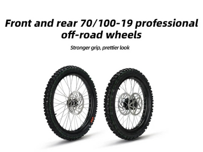 K8 Pro Electric Dirt Bike-Long Range, Samsung Lithium Battery, 275 lb.ft. of torque for $99/month